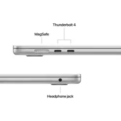 Лаптоп Лаптоп Apple MBA 15.3: SILVER/M4 10C CPU/10C GPU/24GB/512GB-ZEE