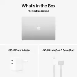 Лаптоп Лаптоп Apple MBA 15.3: SILVER/M4 10C CPU/10C GPU/24GB/512GB-ZEE
