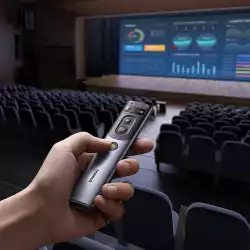 Лазерна показалка Baseus Orange Dot 195339 с изкуствен интелект и автоматичен превод - сива (с батерия)