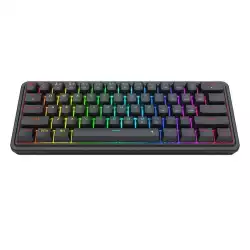 Механична геймърска клавиатура Redragon Ironguard K722-RGB RGB осветление сиви суичове - черна