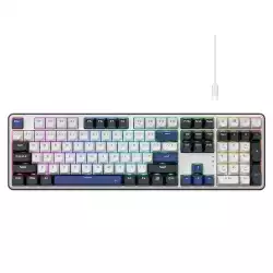 Механична геймърска клавиатура Redragon Wyvern K689WBB-RGB с RGB  подсветка - бяло/синьо