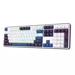 Механична геймърска клавиатура Redragon Wyvern K689WBB-RGB с RGB  подсветка - бяло/синьо