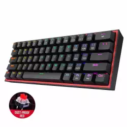 Redragon Fizz Pro K616-RGB Кабелна/Bluetooth v5.0/2.4GHz RGB механична геймърска клавиатура