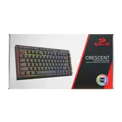 RGB Геймърска клавиатура Redragon Crescent K524-RGB - черна