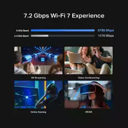 Рутер Wi-Fi 7 TP-Link Archer BE220W BE7200 2-лентов