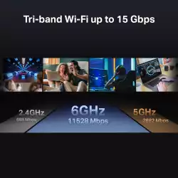 Рутер Wi-Fi 7 TP-Link Archer BE700 BE15000 3-лентов