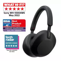 Слушалки с шумопотискане Sony WH-1000XM5 WH1000XM5SAB.CE7 - черни