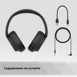 Слушалки Sony Headset WH-CH720N - черни
