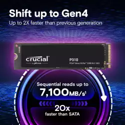 SSD диск Crucial P310 500GB PCIe Gen4 NVMe M.2 CT500P310SSD8