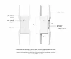 Точка за достъп TP-Link Omada EAP673-Extender AX5400 Mesh Wi-Fi 6
