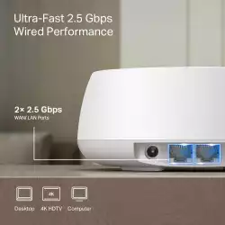 Цялостна домашна Mesh WiFi 7 система TP-Link Deco BE25(1-pack) BE3600
