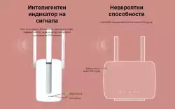 Удължител на обхват Mercusys MW300RE 300 Mbps Wi-Fi