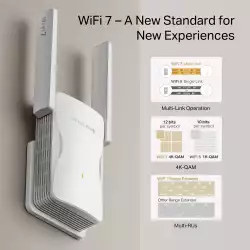 Удължител на обхват Wi-Fi 7 Mercusys ME25BE BE3600
