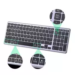 Ултра тънка безжична Bluetooth 5.0 и 2.4G клавиатура UGREEN 15258