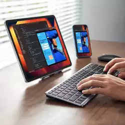 Ултра тънка безжична Bluetooth 5.0 и 2.4G клавиатура UGREEN 15258
