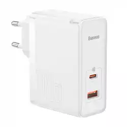 Универсално зарядно Baseus GaN5 Pro USB Type C / USB 100W PD3.0, QC4.0+, AFC CCGP090202 - бяло