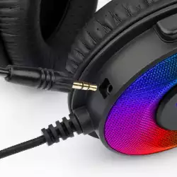 USB RGB LED геймърски слушалки с микрофон Redragon Pandora H350RGB-BK                          