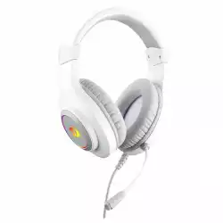USB RGB LED геймърски слушалки с микрофон Redragon Hylas H260-W                          