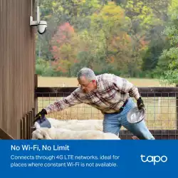 Външна охранителна камера TP-Link Tapo C501GW 4G LTE панорамна