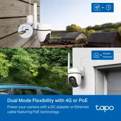Външна охранителна камера TP-Link Tapo C501GW 4G LTE панорамна
