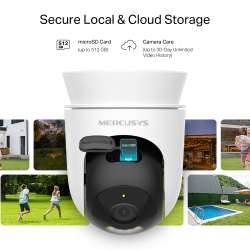Външна охранителна Wi-Fi камера Pan/Tilt Mercusys MC500