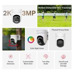 Външна охранителна Wi-Fi камера Pan/Tilt Mercusys MC510