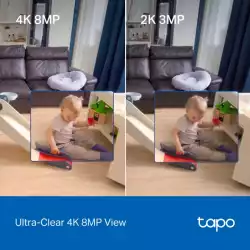 Wi-Fi Pan/Tilt камера за наблюдение с AI TP-Link Tapo C260