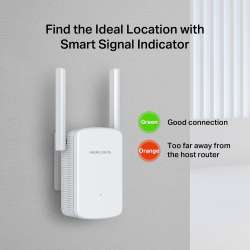 Wi-Fi удължител на обхват Mercusys ME12 300 Mbps                          