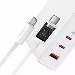 Зарядно устройство Baseus GaN5 Pro fast charger 2xUSB-C+USB 140W CCGP100202 - бял