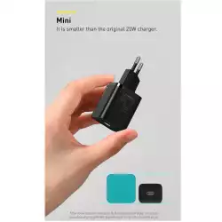 Зарядно устройство Baseus Super Si Quick USB-C 25W черно