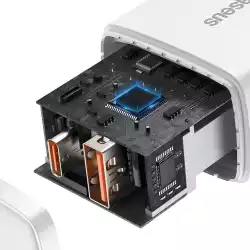 Зарядно устройство Baseus USB към USB Type C 20W 3A Quick Charge 3.0 CCXJ-B02 - бяло