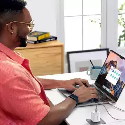 Зарядно устройство Ugreen CD294 220V 2xUSB-C, GaN, 45W, PD, NEXODE 15327 - бяло