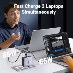 Зарядно устройство Ugreen NEXODE CD289 90549, 220V, 2xUSB-C, 1xUSB A, GaN, 140W