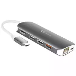 Докинг станция j5create Multi-Port JCD383, USB, HDMI, Ethernet, SD, microSD