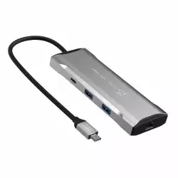 Докинг станция j5create Mini Dock JCD393, USB-C, USB, HDMI, Ethernet, SD, microSD