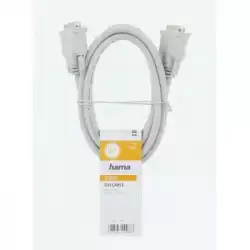 Кабел HAMA 200931, DVI мъжко - DVI мъжко, 1.5 м, Сив