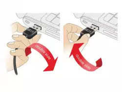 Кабел DeLock EASY, USB 2.0 Type-A мъжко > USB 2.0 Type Mini-B мъжко 0.5 m