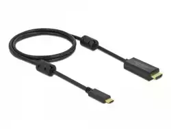 Кабел Delock USB-C - HDMI (DP Alt Mode) 4K 60 Hz, 1 m, Черен                          