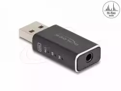 Delock Аудио конвертор, от дигитален към аналогов сигнал, USB Gaming, 24 Bit / 96 kHz