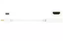 Адаптер j5create JDA159, mini DisplayPort мъжко - HDMI женско, 4K, 125 мм