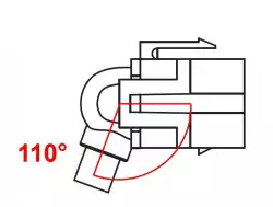 Keystone модул Delock, HDMI женско 110° - HDMI женско, Черен
