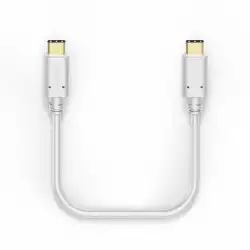 Кабел за зареждане, USB-C - USB-C,1.5м, позл.конектори