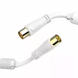 HAMA Коаксиален антенен кабел, позлатен, 3,0 м, 100 dB