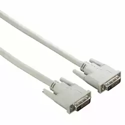 Кабел HAMA 200931, DVI мъжко - DVI мъжко, 1.5 м, Сив