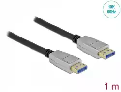 Кабел Delock DisplayPort 2.0 мъжко - DisplayPort мъжко, 1.0м, 10K, Черен