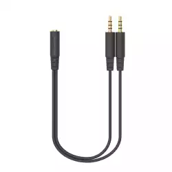 А4Tech Адаптер 3.5 mm жак женско - 2 x 3.5 mm жак мъжко                          