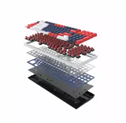 А4tech Геймърска механична  клавиатура Bloody Sports Navy S98 BLMS RGB Backlit red switch , USB