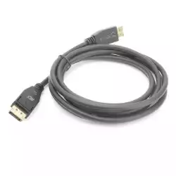 ACT Кабел Display port 2.1 мъжко-мъжко,8К@@60Hz,4k@@240Hz, 1м, черен