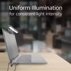 ACT LED лампа за лаптоп с регулируема яркост и щипка, USB захранване