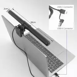 ACT LED лампа за лаптоп с регулируема яркост и щипка, USB захранване